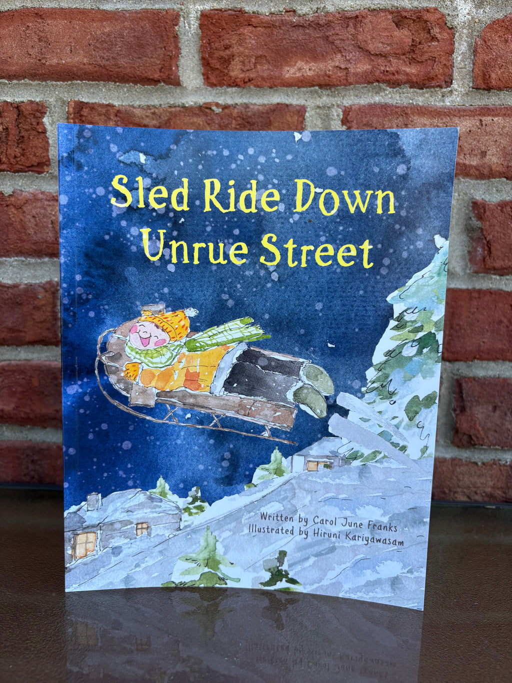 Sled Ride Down Unrue Street HARDCOVER